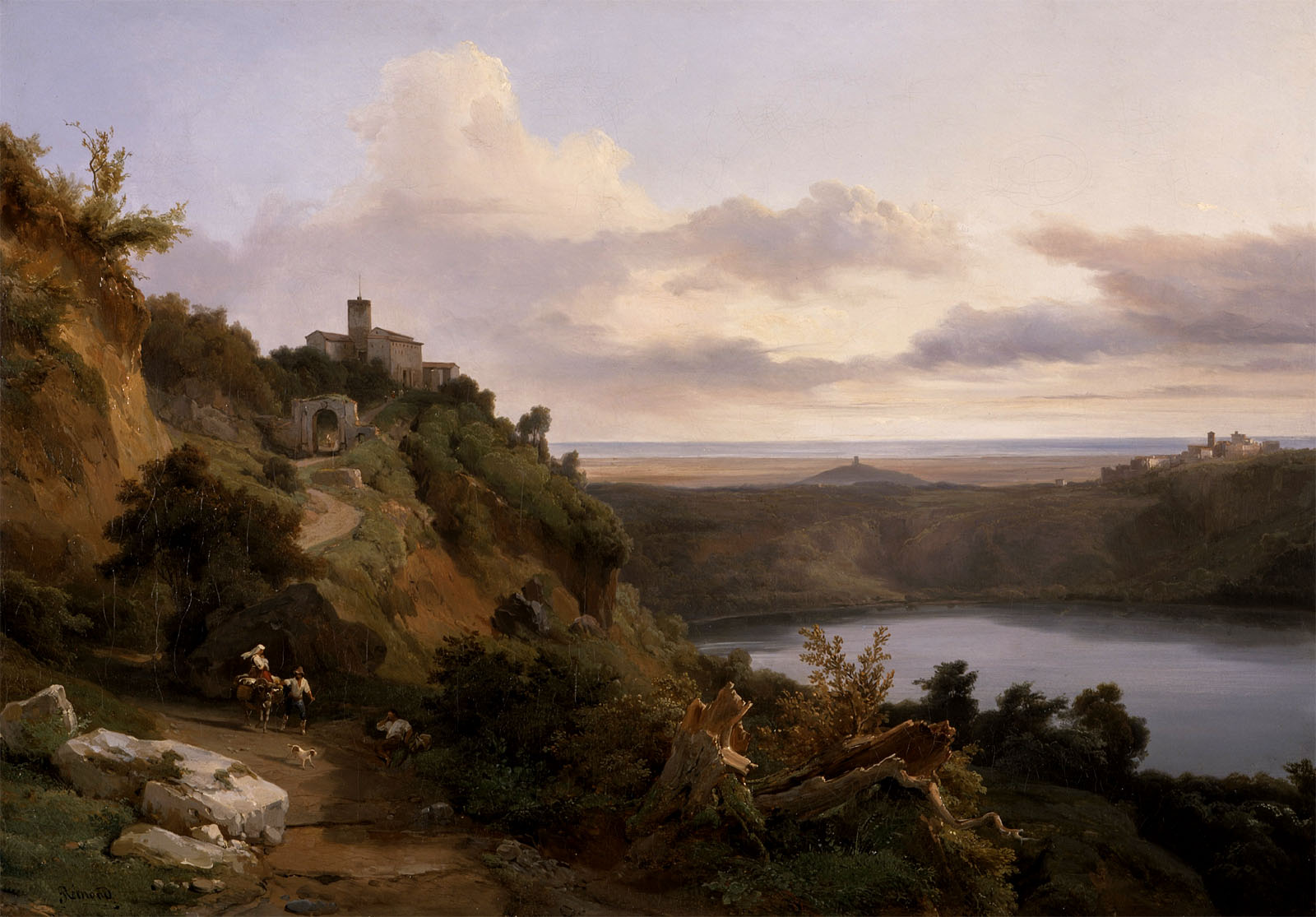 Jean-Charles-Joseph Rémond,Lac de Nemi (environ 1830)